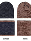 billige Hatter til herrer-2stk/sett vinterlue skjerfsett varm strikket lue halsvarmer med tykk fleecefôret vinterlue og skjerf for menn kvinner