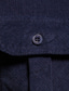 billige mænds fritidsskjorter-Herre Button Up skjorte Fløjlsskjorte Vanlig Aftæpning Rød Navyblå Blå Brun Grøn Afslappet Daglig Langærmet Knap ned Tøj Bomuld Mode Gade Klassisk