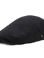 cheap Men&#039;s Hats-Men&#039;s Hat Flat Cap Daily Wear Vacation Pure Color Warm Black
