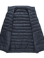 cheap Men&#039;s Downs &amp; Parkas-Men&#039;s Puffer Vest Winter Jacket Winter Coat Windproof Warm Date Casual Daily Office &amp; Career Solid Color Outerwear Clothing Apparel Black Dark Navy