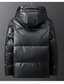 cheap Men&#039;s Downs &amp; Parkas-Men&#039;s Down Jacket Puffer Jacket Winter Jacket Parka Warm Work Daily Wear Pure Color Outerwear Clothing Apparel Black Silver Gold