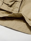 billiga Cargo-shorts-Herr Cargo-shorts Shorts Ficka Slät Komfort Andningsfunktion Knelängd Arbete Ledigt Dagligen Mode Streetwear Grön Svart
