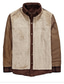 זול ג&#039;קטים ומעילים לגברים-מעיל פליז משובץ לגברים בחורף עבה עם שרפוף עבה ומרופדת חולצת פלנל בצבע קורנוי חום