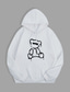 abordables Sweat-shirt à capuche basique-Homme Sweat à capuche Noir Rouge Beige Blanche Capuche Graphic Ours Imprimer Sport &amp; Loisir Des sports Vêtement de rue Estampage à chaud basique Vêtement de rue Casual Hiver Automne Vêtement Tenue