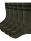 Недорогие мужские носки-Муж. 5 пар Носки Компрессионные носки Толстые короткие носки Носки для пешеходного туризма Мода Удобная обувь Хлопок Контрастных цветов Повседневные Спорт Теплые Наступила зима Разные цвета Синий