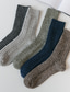 voordelige heren sokken-Voor heren 5 paar Sokken Nette Sokken Crew Sokken Casual sokken Modieus Comfortabel Katoen Effen Casual Dagelijks Warm Herfst winter Meerkleurig