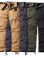 cheap Cargo Pants-Men&#039;s Cargo Pants Trousers Zipper Pocket Leg Drawstring Plain Comfort Breathable Full Length Daily Holiday Streetwear 100% Cotton Sports Fashion ArmyGreen Black Micro-elastic