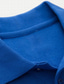 billiga klassisk polo-Herr POLO Shirt Golftröja Solid färg Nedvikt Grön Svart Blå Gul Ljusgrön Ledigt Dagligen Långärmad Button-Down Kläder Bomull Mode Streetwear Enkel