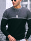 cheap Men&#039;s Pullover Sweater-Men&#039;s Sweater Pullover Sweater Jumper Ribbed Knit Cropped Knitted Color Block Crew Neck Keep Warm Modern Contemporary Work Daily Wear Clothing Apparel Fall &amp; Winter Black Yellow S M L