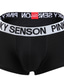 cheap Men&#039;s Underwear-Men&#039;s 3 Pack Boxers Underwear Briefs Washable Comfortable Underwear Letter Low Rise Black Blue