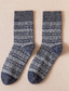 Χαμηλού Κόστους ανδρικές κάλτσες-Ανδρικά 3 Ζεύγη Κάλτσες Μάλλινες Κάλτσες Κάλτσες Φορέματος Κοντές Κάλτσες Καθημερινές Κάλτσες Χειμερινές κάλτσες Μοντέρνα Ανατομικό Ριγέ Causal Καθημερινά Ζεστό Χειμώνας