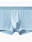 cheap Men&#039;s Underwear-Men&#039;s 6 Pack Basic Panties Boxers Underwear Briefs Ice Silk Breathable Soft Underwear Pure Color Mid Waist Green Black