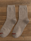 billige sokker for menn-Herre 5 Par Sokker Besetningssokker Hverdagssokker Mote Komfort Bomull Ensfarget Avslappet Daglig Varm Høst vinter Grønn Svart