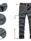 cheap Cargo Pants-Men&#039;s Cargo Pants Softshell Pants Combat Trousers Winter Pants Snow Pants Elastic Waist Zipper Pocket Solid Color Thermal Warm Fleece Lining Sports Outdoor Daily Casual Athleisure Black Navy Blue