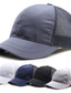 billige Hatte til mænd-Herre Hat Trucker Hat Dagligdagstøj Ferierejse Net Ren farve Sort