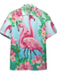 levne Havajské košile-Pánské Košile Havajská košile Letní košile Aloha košile Květinový Grafické tisky Přehnutý Bílá Rubínově červená Námořnická modř Vodní modrá 3D tisk Venkovní ulice Krátký rukáv Tlačítko dolů Tisk