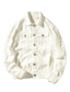 Χαμηλού Κόστους Ανδρικά Μπουφάν &amp; Παλτό-Ανδρικά Μπουφάν τζιν Jean Jacket Ανθεκτικό Καθημερινά Καθημερινά Ρούχα Διακοπές Να πάω Μονόπετο Απορρίπτω Θερμαντικά Ανατομικό Χαλάρωση Σακάκι Εξωτερικά ενδύματα Συμπαγές / Απλό χρώμα