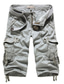 cheap Cargo Shorts-Men&#039;s Cargo Shorts Capri shorts Capri Pants Pocket Plain Comfort Breathable Calf-Length Work Casual Daily Fashion Streetwear Red Navy Blue