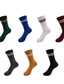 ieftine ciorapi barbatesti-Bărbați 5 perechi Șosete Șosete Sport / Șosete Atletice Șosete Medii Șosete casual Modă Confortabili Bumbac Dungi Mediu Primăvară, toamnă, iarnă, vară Multicolor