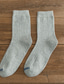 Недорогие мужские носки-Муж. 5 пар Носки Толстые короткие носки Повседневные носки Мода Удобная обувь Хлопок Однотонный Повседневные Теплые Наступила зима Зеленый Черный