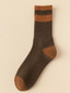 Χαμηλού Κόστους ανδρικές κάλτσες-Ανδρικά 5 Ζεύγη Κάλτσες Κοντές Κάλτσες Καθημερινές Κάλτσες Μοντέρνα Ανατομικό Βαμβάκι Συνδυασμός Χρωμάτων Ριγέ Causal Καθημερινά Ζεστό Φθινόπωρο &amp; Χειμώνας Μαύρο Θαλασσί