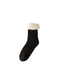 ieftine ciorapi barbatesti-Bărbați 1 pereche Șosete căptușite Sherpa Ciorapi Șosete-papuci Culoare solidă Casă Cald Iarnă Negru Kaki Gri Deschis