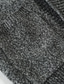 abordables suéter de la rebeca de los hombres-Hombre Suéter de punto Puente Waffle Tejer Recortado De Punto Color sólido Cuello Barco Básico Elegante Exterior Diario Otoño Invierno Caqui Gris Claro M L XL / Algodón / Manga Larga