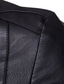 baratos Pêlo e Pele para Homem-Homens Blusão de couro falso Jaqueta de motociclista Roupa Diária Trabalho Inverno Longo Casaco Normal Manter Quente Casual Casual Diário Casaco Manga Longa Cor imaculada Com cinto Vermelho Claro