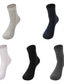 Недорогие мужские носки-Муж. 5 пар Носки Спортивные носки Толстые короткие носки Повседневные носки Мода Удобная обувь Хлопок Однотонный Средней плотности Весна, осень, зима, лето Разные цвета Черный Светло-серый