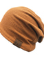 billige Hatte til mænd-Herre Hat Beanie hat Dagligdagstøj Ferierejse Basale Varm Ensfarvet / almindelig farve letvægtsmateriale Praktisk Gul