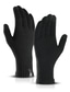 Недорогие Мужские шарфы и перчатки-Муж. 1 пара Зимние Перчатки Вязаные перчатки Для офиса На открытом воздухе Перчатки Стильные Противоскользящий Однотонный Черный Серый