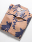 cheap Hawaiian Shirts-Men&#039;s Summer Hawaiian Shirt Graphic Coconut Tree Turndown Yellow Purple Orange Outdoor Casual Short Sleeve Print Clothing Apparel Hawaiian Beach