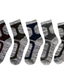 cheap Men&#039;s Socks-Men&#039;s 5 Pairs Socks Compression Socks Crew Socks Hiking Socks Black 1 Black Color Cotton Color Block Casual Daily Sports Medium Fall &amp; Winter Fashion Comfort