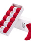 cheap Men&#039;s Socks-Men&#039;s 5 Pairs Socks Sport Socks / Athletic Socks Crew Socks Casual Socks Fashion Comfort Cotton Solid Colored Medium Spring, Fall, Winter, Summer Red