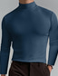 ieftine Tricouri casual pentru bărbați-Barbat Cămașă casual Tricou cu maneca lunga Simplu / Solid Guler Pe Gât non-imprimare Mărime EU / US Haine de uz casnic Manșon Lung Îmbrăcăminte Timp Liber