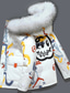 cheap Men&#039;s Jackets &amp; Coats-Men&#039;s Coat Warm Sports &amp; Outdoor Zipper Hip-hop Graffiti 3D Printed Graphic Hoodie Fashion Jacket Outerwear Long Sleeve Fur Trim Fall &amp; Winter