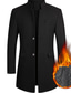 Χαμηλού Κόστους Ανδρικά Μπουφάν &amp; Παλτό-Ανδρικά Χειμερινό παλτό Μάλλινο Παλτό Πανωφόρι Κοντό παλτό Καθημερινά Ρούχα Διακοπές Χειμώνας Φθινόπωρο Μαλλί Διατηρείτε Ζεστό Για Υπαίθρια Χρήση Εξωτερικά ενδύματα Ρούχα Μοντέρνα Θερμαντικά Μονόχρωμο