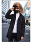 cheap Men&#039;s Downs &amp; Parkas-Men&#039;s Down Jacket Puffer Jacket Winter Jacket Parka Work Daily Wear Winter Long Coat Loose Fit Warm Casual Casual Daily Jacket Long Sleeve Pure Color Print Black Yellow Red