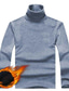 economico Magliette casual da uomo-Per uomo maglietta Liscio A collo alto Esterno Informale Manica lunga Caldo Abbigliamento Di tendenza Semplice Classico