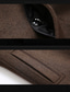 cheap Men&#039;s Jackets &amp; Coats-Men&#039;s Winter Coat Wool Coat Winter Long Woolen Solid Color Pocket Casual Street Daily Thermal Warm Breathable Detachable Design Dark Grey Wine Khaki Navy Blue
