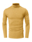 tanie Męskie koszulki casual-Męskie Koszula z golfem Solidne kolory Golf Zielony Czarny Żółty Khaki Królewski błękit Ulica Święto Długi rękaw Odzież Bawełna Moda Codzienny Wygodny