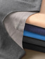 abordables Pijamas-Hombre Ropa interior térmica Pijama Camiseta Térmica Color puro Básico Moda Confort Hogar Poliéster Comodidad Templado Escote en V Manga Larga Invierno Otoño Negro Azul Piscina