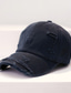 رخيصةأون قبعات الرجال-رجالي قبعة قبعة البيسبول مناسب للبس اليومي عطلة أساسي لون خالص / عادي مواد خفيفة الوزن مريح أسود