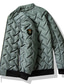 economico Piumini e parka da uomo-Per uomo Piumino Giacca bomber Giacca trapuntata Zip intera Informale Da tutti i giorni Standard Casual quotidiano Di moda Antivento Tenere al caldo Autunno Inverno Righe e Plaid Nero Verde chiaro