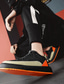 ieftine Saboți și Mocasini Bărbați-Bărbați Adidași Aspect sportiv Pantofi de confort Casual De Atletism Plimbare PU Respirabil Portocaliu &amp; negru Negru Bej Toamnă