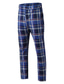 tanie Chinosy-Męskie Typu Chino Spodnie Joggery Spodnie chinosy Kieszeń Druk 3D Kratka Wzory graficzne Komfort Biuro Biznes Podstawowy Moda Niebieski Szary