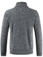 cheap Men&#039;s Cardigan Sweater-Men&#039;s Pullover Sweater jumper Jumper Waffle Knit Cropped Knitted Solid Color Crew Neck Basic Stylish Outdoor Daily Fall Winter Wine Dusty Blue S M L / Cotton / Long Sleeve