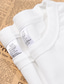 abordables T-shirts décontractés pour hommes-Homme T-shirt Classique &amp; Intemporel Noir Vert Blanc Jaune Bleu Print Ras du cou Casual du quotidien manche longue Vêtements Coton