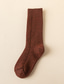 voordelige heren sokken-Voor heren 3 paar Sokken Wollen sokken Kousen Casual sokken Wintersokken Modieus Comfortabel Effen Casual Dagelijks Warm Winter Rode Wijn Groen