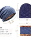 billige Hatte til mænd-2stk/sæt vinter hue tørklæde sæt varm strik hue halsvarmer med tyk fleece foret vinterhue og tørklæde til mænd kvinder